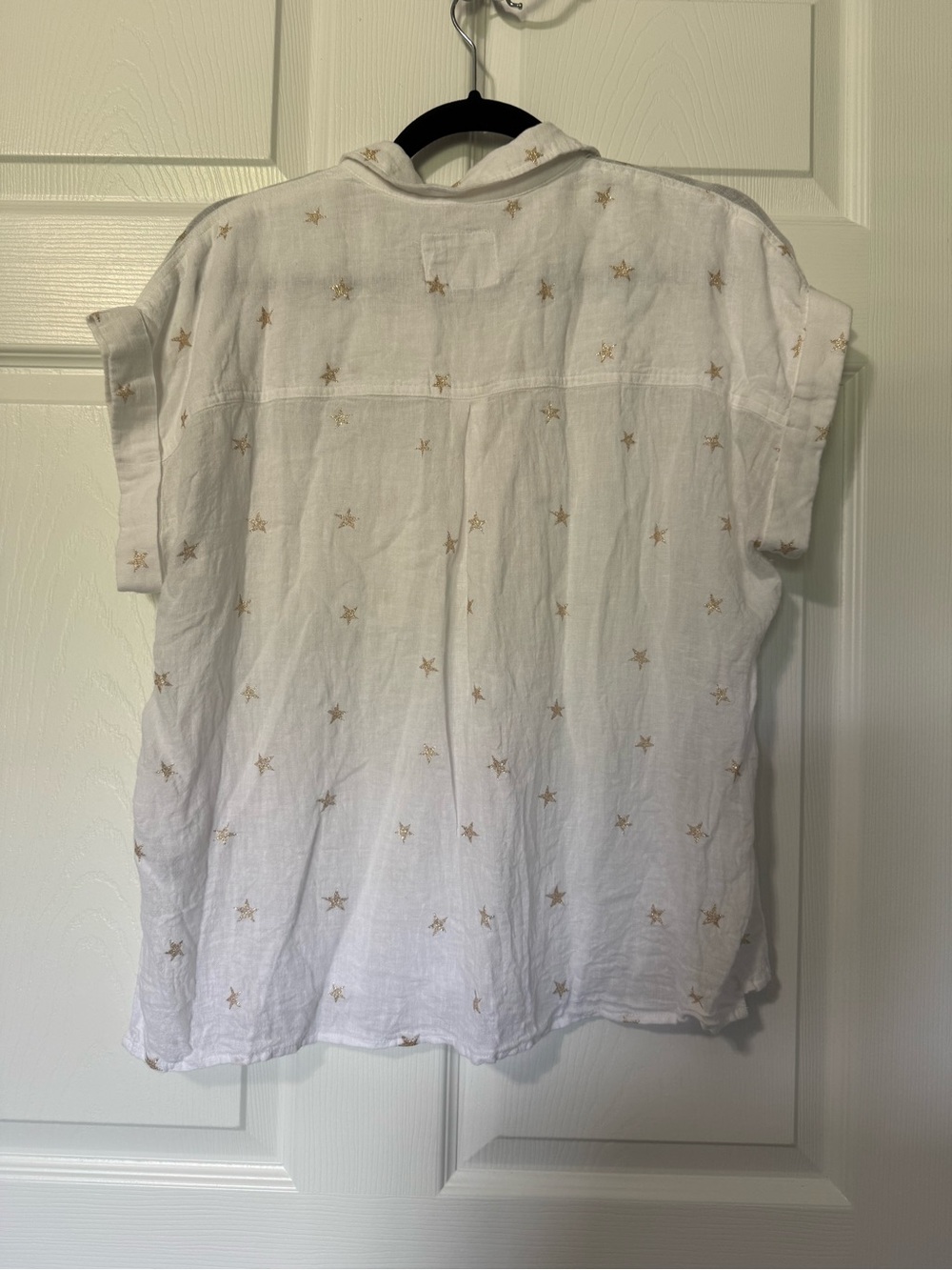 Rails Whitney Linen Blend Rose Gold Stars Top- S - Picture 9 of 11